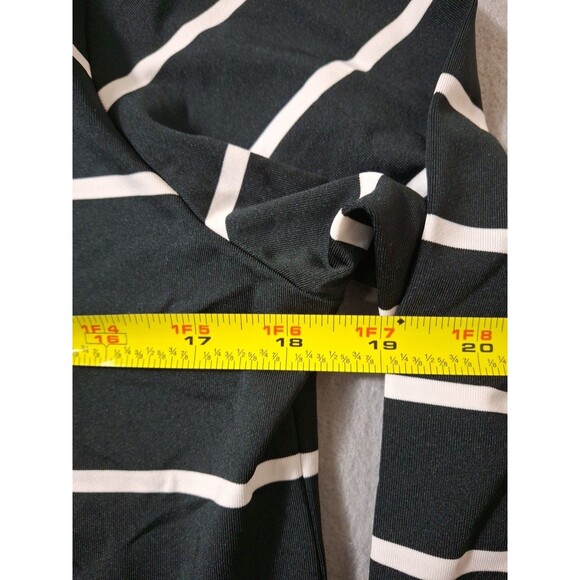 Polo Golf Ralph Lauren Tunic Top Womens Medium Performance B lack White Stripes - Picture 8 of 8